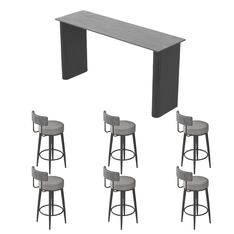 Ezra, 41.3"H x 70.8"L x 15.7"W, Black/White