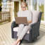 Ensemble de conversation de patio 9 pièces NTC, ensemble de canapé d'extérieur en osier avec chaises berçantes pivotantes, repose-pieds et table de foyer optionnelle, ensemble de conversation de patio avec coussins-88392639-98547657-88392638