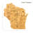 Totally Bamboo State Destination Series Bamboo Wisconsin Cutting Board