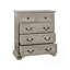 Commode à 5 tiroirs Farmhouse avec un design rétro, une texture rustique et un rangement polyvalent pour la chambre à coucher ou le salon.-84289026