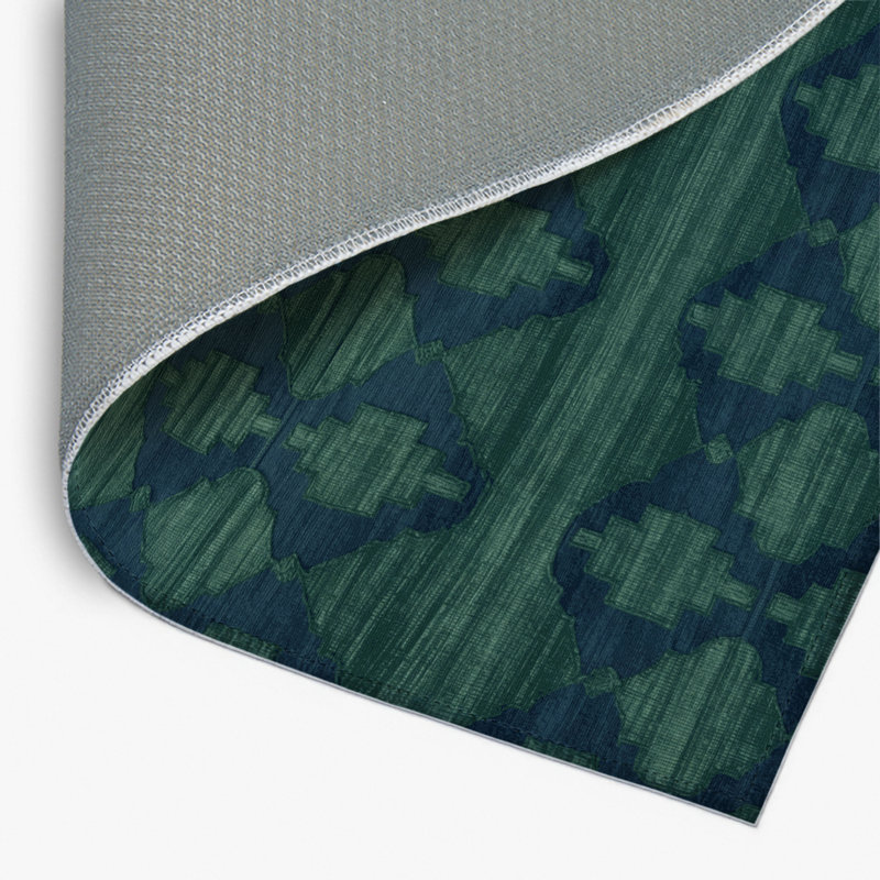Trellis Gray Indoor and Outdoor Area Rug, Rectangle 4' x 6'