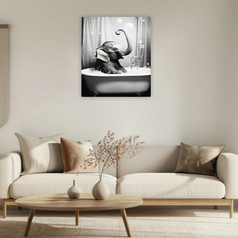 Art mural en toile noire et blanche 24 po x 36 po
