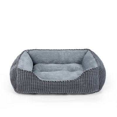  Dog Bed For Large Medium Small Dogs, Rectangle Washable Sleeping Puppy Bed, Soft Calming Cat Beds For Indoor Cats, Pet Sofa Bed, Anti-Slip Bottom With Multiple Size