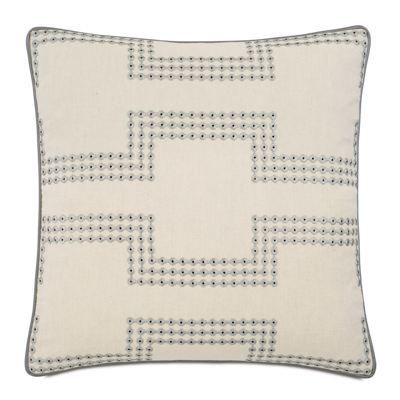 Hendrix Geometric Cotton Blend Throw Pillow