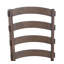 Ensemble de 2 chaises d'appoint en tissu gris, brun rustique et chêne