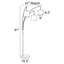 Lampe sur pied arquée 91 po Aritha