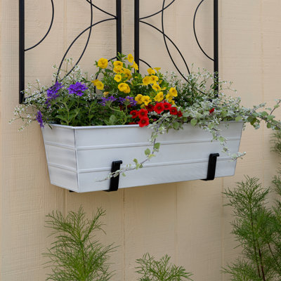 Nez Metal Window Box Planter