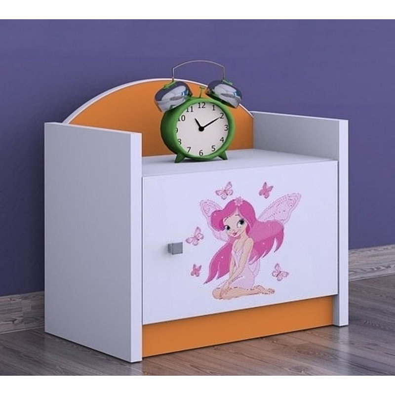 Huggard Nightstand, Orange