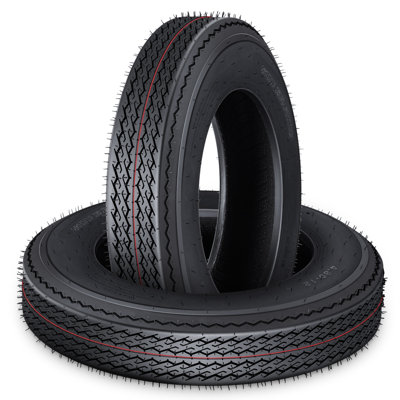 2 pack All-Weather Radial Trailer Tire Set – 4.80-12. 6PR Load Range C. 12-Inch Deep  Tires for Utility. Boat. Camper. Cargo & Hauler Trailers – Durable Farm & Landscape Use