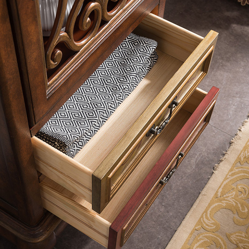 Brown Solid  Wood Display Cases
