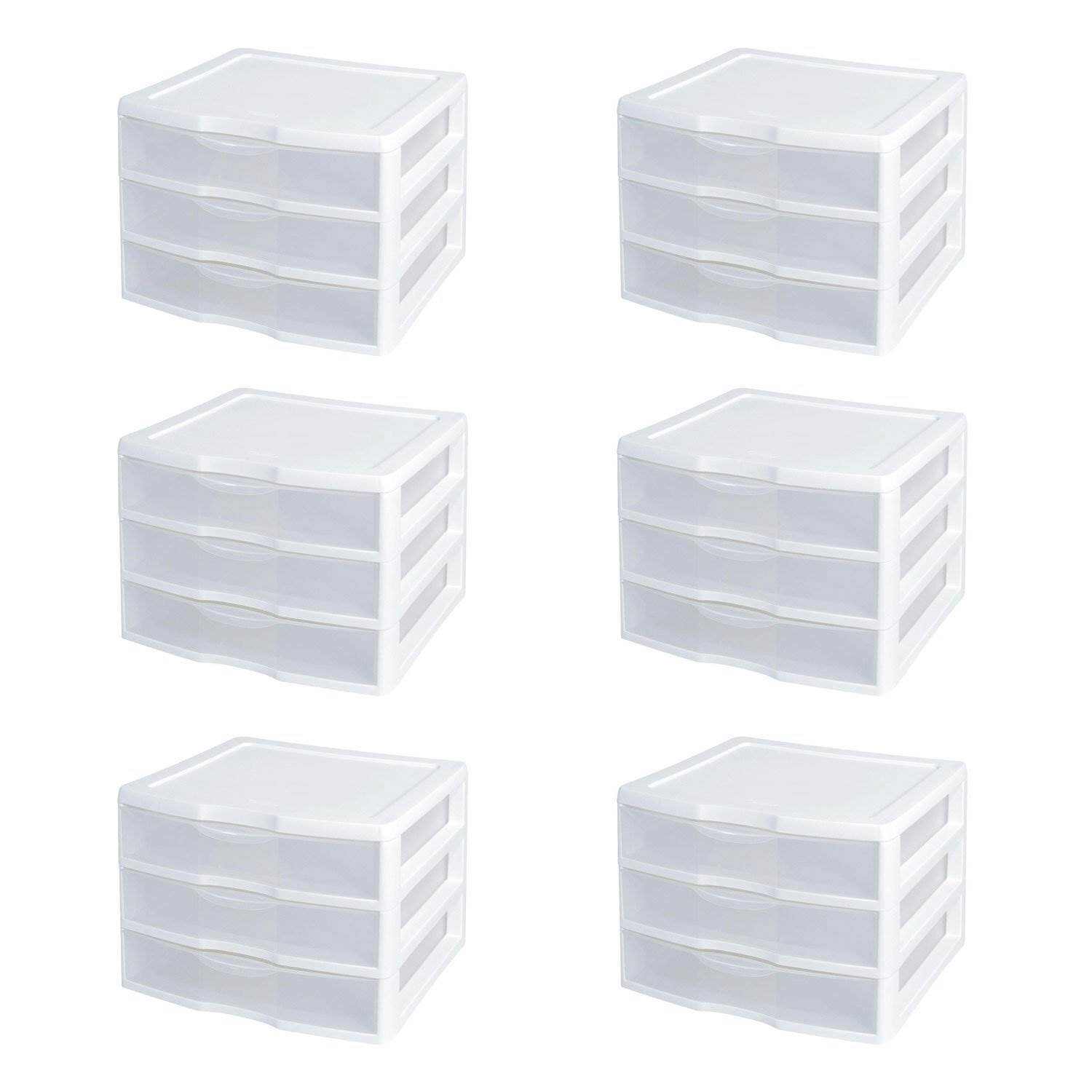 https://assets.wfcdn.com/im/82006450/compr-r85/1547/154761396/sterilite-clear-plastic-stackable-small-3-drawer-storage-system-white.jpg