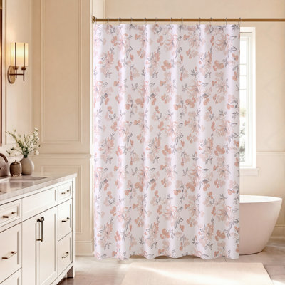 Eldrige Floral Shower Curtain 1-Piece