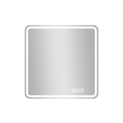 36*36in LED Bathroom Mirror with Anti-Explosion Glass, Rust-Resistant, Anti-Fog, and Tri-Color Changing, Ideal for Modern Bathrooms