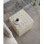 Tabouret 14 "x 14" x 18 "Capiz, crème