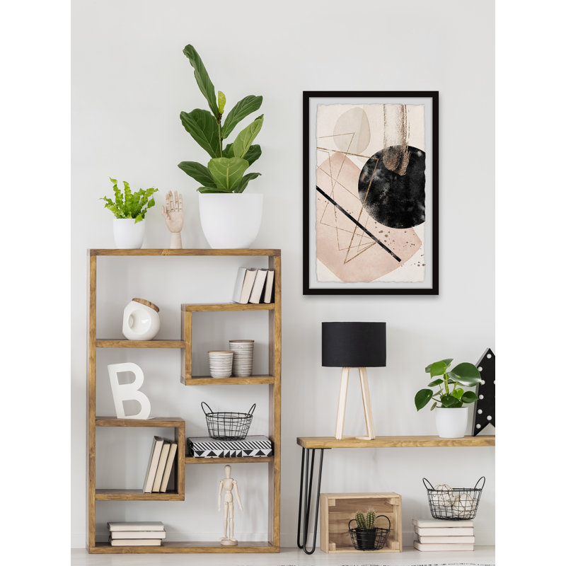 Black Hole Collision 1 Piece Single Picture Frame Painting, 45cm H x 38cm W