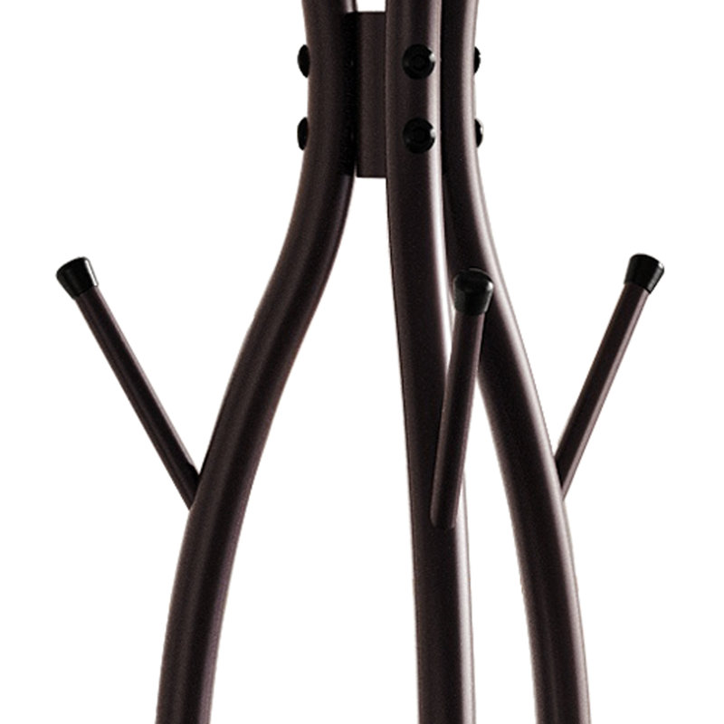 Porte-manteau autoportant en métal brun, Brun
