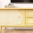 Rattan TV Stand With Solid Wood Legs