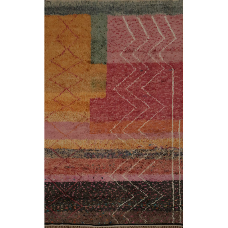 Artistic Plush Moroccan Area Rug 