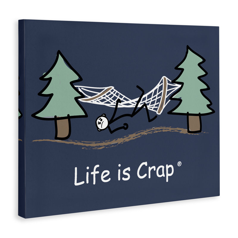 «Life Is Crap Hammock», art mural par LIC, H 16 po x l 20 po