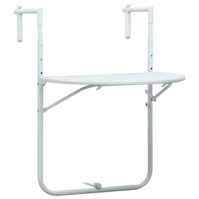 Tisdall Folding Outdoor Balcony Table , 60cm cm W 64cm cm D