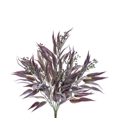 Faux jet de baies d'eucalyptus - Mauve-prune