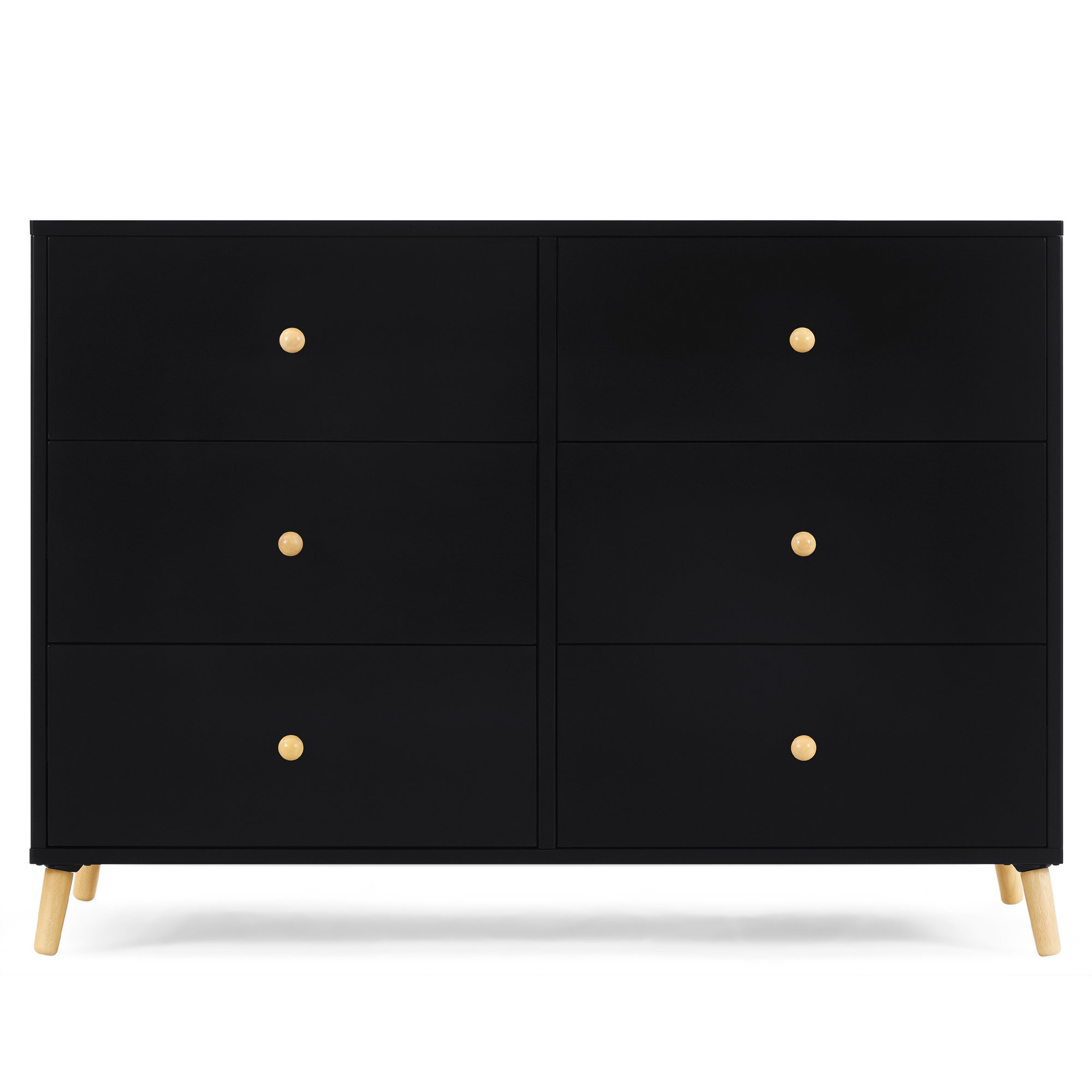 Delta Children Essex 6 Drawer Dresser, Black