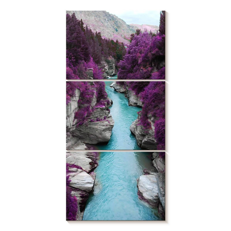 " Great Beyond " 3 - Pieces, 52" H x 24" W x 1.25" D