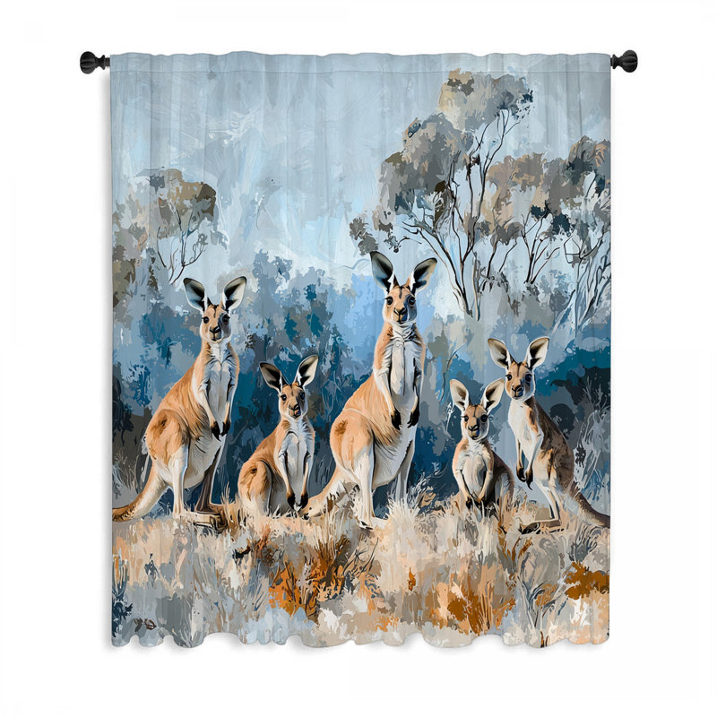 Rideaux Kangaroos, L 50 po x L 84 po