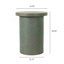 Table d'appoint de patio ronde en ciment