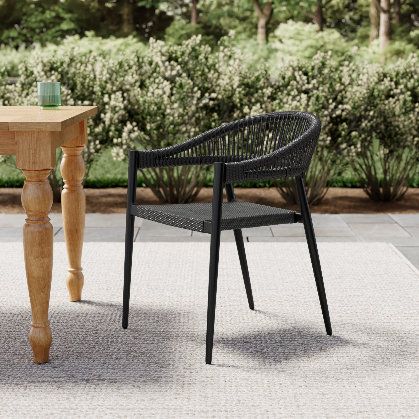 Soto Stacking Armchair - Set Of 2, Black