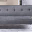 Bleu gris couleur canapé en polyfibre réglable 1pc pieds en métal capitonné capitonné rembourré USB-900362829