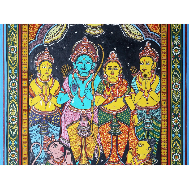 Ram Darbar | Paata, peinture de l'Orissa