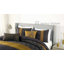 Ensemble d'édredon réversible 100% satin de coton 5 pièces Bebejan Golden Hex-119345204
