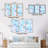 " Red Sea Stars With Blue Seashells " 3 - Pieces-1580455558-1580455559