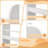 43.9'' H X 22.44'' W Kids Floating Bookshelf, Nursery Bookshelf For Toddler Room Set Of 2