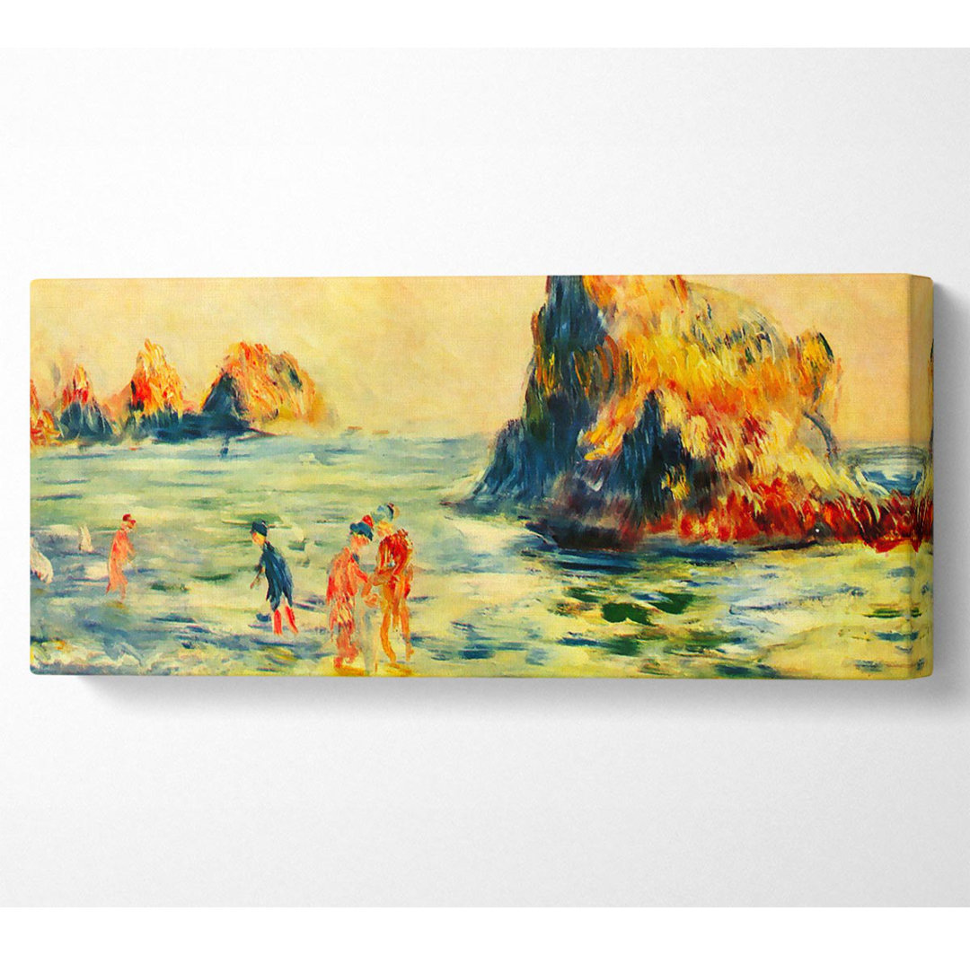 Renoir Cliffs At Guernsey - Panorama-Kunstdrucke auf Leinwand - Wrapped Canvas