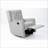 Recliners, Manual Motion Swivel Glider Chair with Diamond Tufting | Light Gray Fabric-1943412830