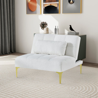 Upholstered 35.5'' Reclining Sleeper Sofa