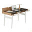 Bureau d'ordinateur compact avec rangement multiple