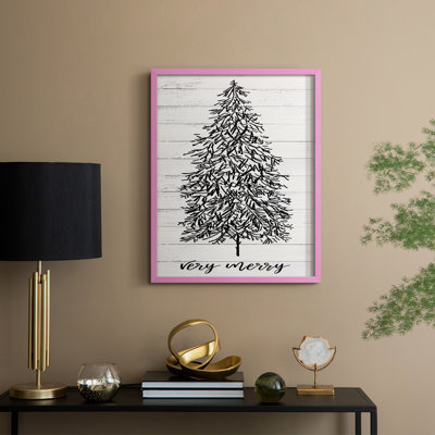 Very Merry Framed Print - Solid Wood