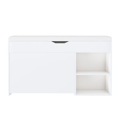 Heir Flip-Top Shoe Storage Bench with Ample Storage