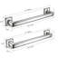 Porte-serviettes mural haut de gamme en acier inoxydable pour salle de bain - Support robuste pour douche avec finition noire mate antirouille - Installation facile