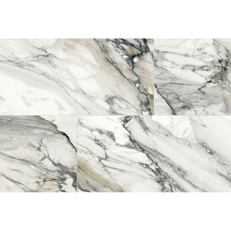 Carrelage mural en porcelaine polie JEM Crescendo Blue (24 po x 48 po)