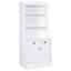 83.4"Tall Bookshelf with 3 pieces LED Lighting