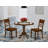 3 Piece Dining Table Set for Small Spaces Contains a Round Dining Room Table with Dropleaf and 2 Wooden Seat Chairs, 42x42 Inch, Espresso-1694248989-1634102217