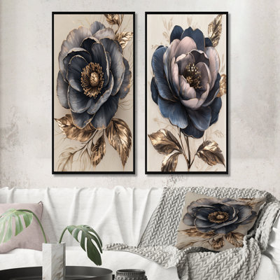Ensemble de 2 pièces d'art mural VIntage