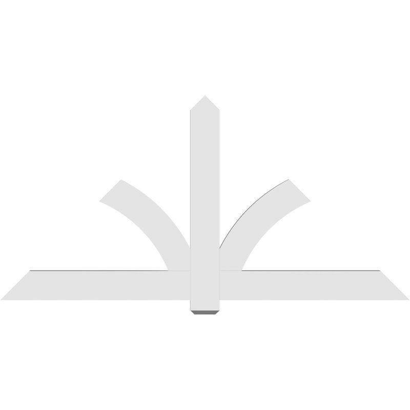 Support pour pignon en PVC Redmond, H 42 po x l 84 po (pas: 12/12), P 2 po x F 6 po