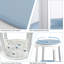 Tabouret de chaise de douche, tabouret de baignoire réglable avec plateau de rangement