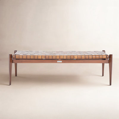Kenan Genuine Leather Bench