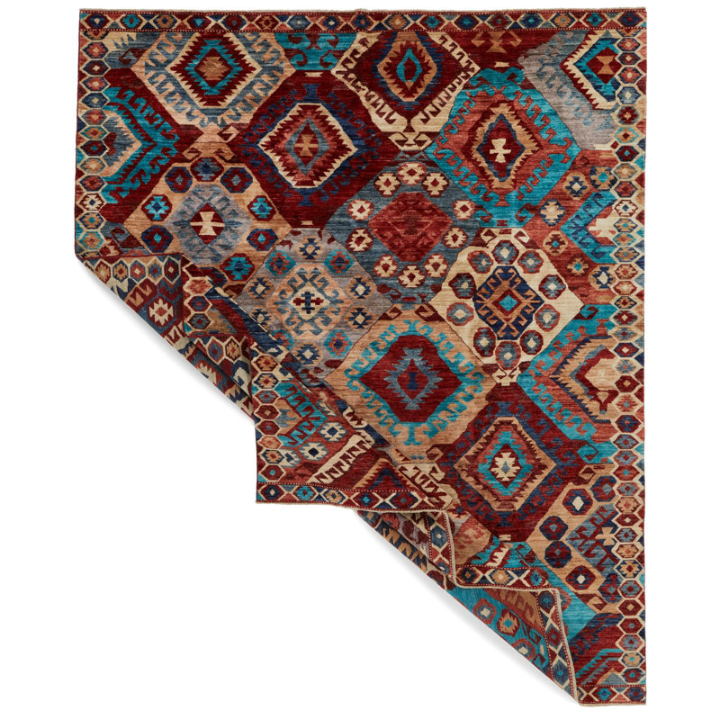 Tapis traditionnel 8 x 8 multicolore Anatolian